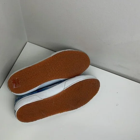 Superga 2750 Tie Dye Denim Sneakers Size 7 - Picture 7 of 8